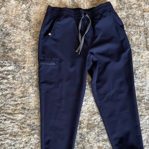FIGS navy HIGH WAISTED jogger scrub pant size large